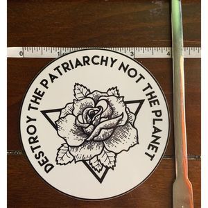 Destroy the Patriarchy Feminism Sticker
